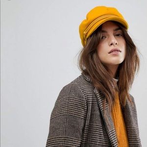 Brixton Baker Boy Hat in mustard color NWOT
